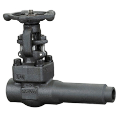 Forged steel extended end gate valve
