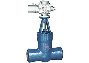 Gate valves for high-temperature and high-pressure electric power stations