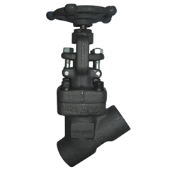 Y-shaped forged steel globe valve